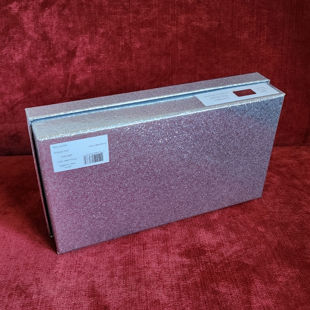 Kate Spade Shimmy Glitter Fabric Zip Long Card Case - Good Used Condition - Picture 12 of 15